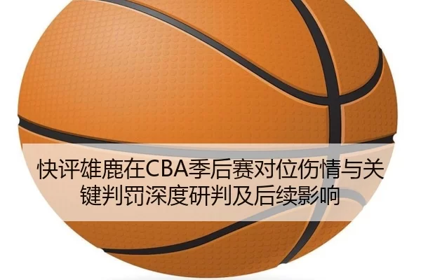 快评雄鹿在CBA季后赛对位伤情与关键判罚深度研判及后续影响